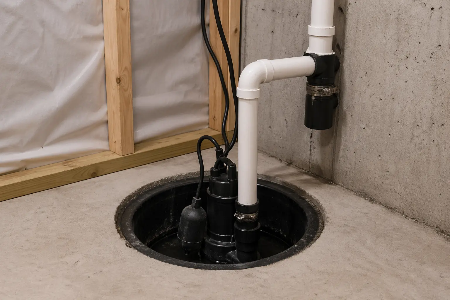Installation de pompe de puisard à Aylmer